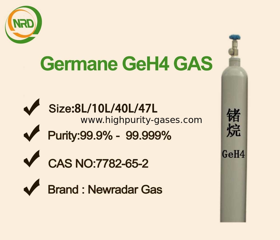 99.999% 5N Germane Gas GeH4 Used In Electronic Industry