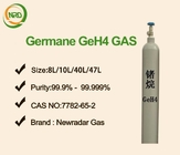 GeH4 Germane Gas Packaged In DOT 49L Cylinders With CGA 632 Valve