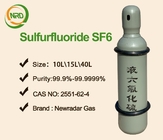 10 kg of 99.99% pure SF6 gas is filled in a 10 liter cylinder