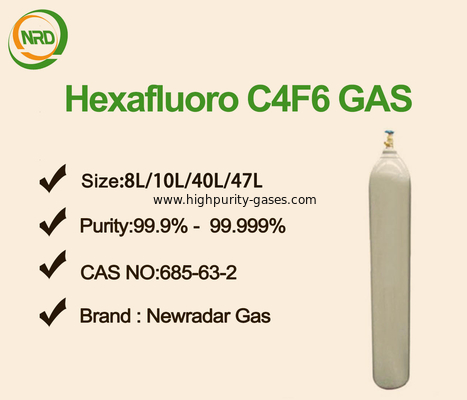 Colorless C4F6 Electronic Gases 44L 99.95% Purity Cylinder Gas Hexafluoro-1,3-Butadiene