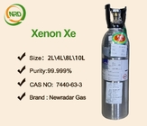 99.999% Xenon Xe Rare Gases , Xenon Arc Lamps Non Flammable Gases