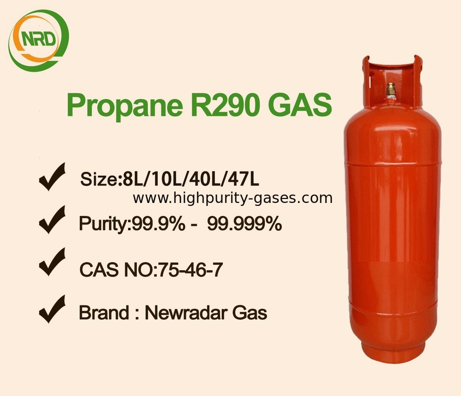 Colorless Propane R290 , HC Refrigerant Of Environment Friendly 5KG N.W