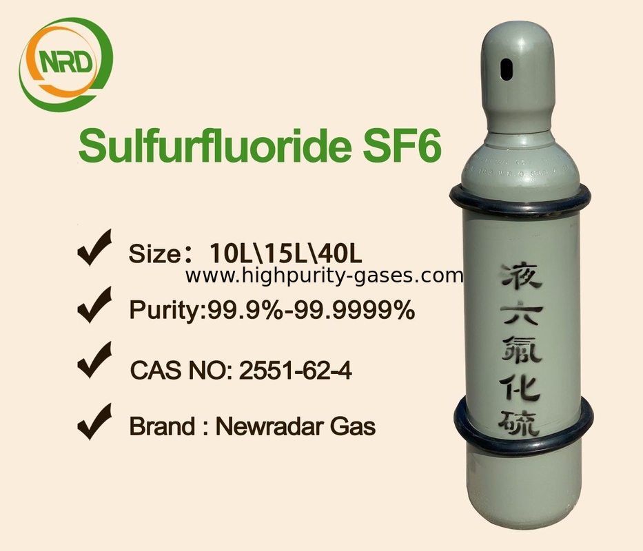 99.999% SF6 Electronic Gases As Magnesium Alloy Melting Furnace Protective Gas