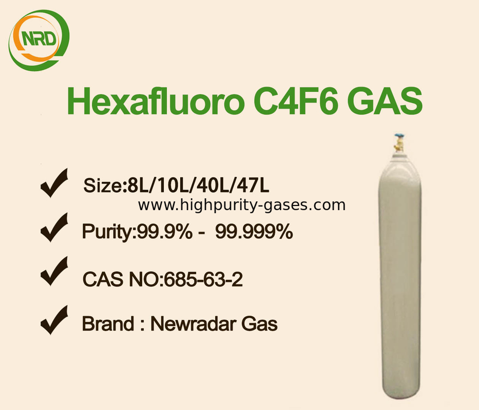 Odorless C4F6 Gas Environmentally Friendly Pure Gas Products For Etch Chemistry