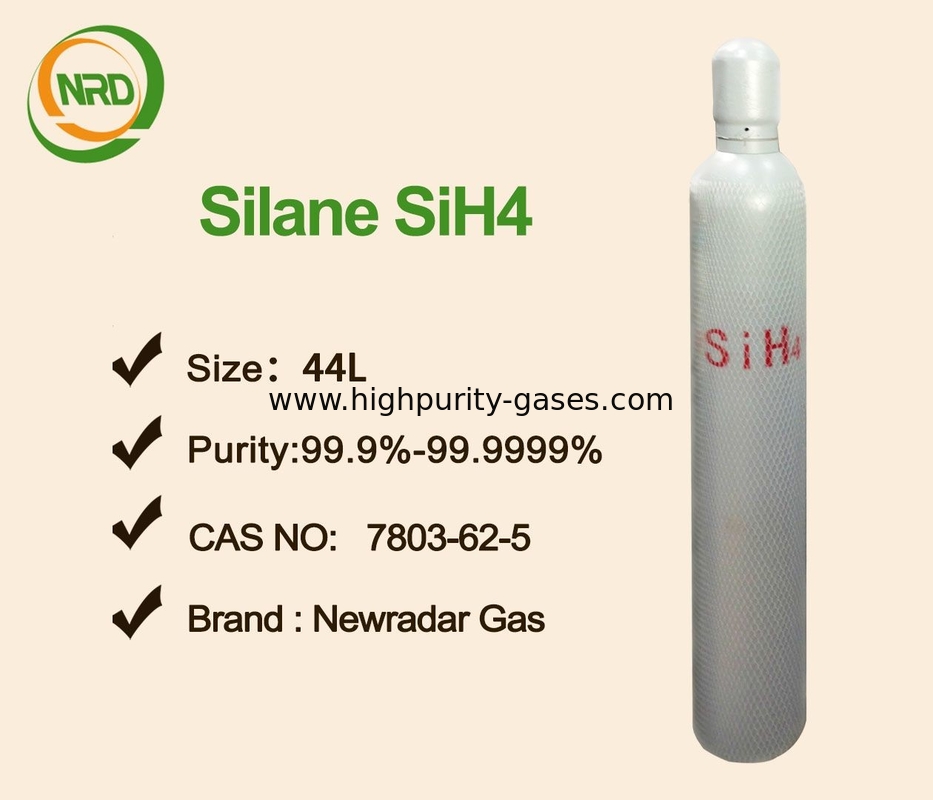 Electronic Grade SiH4 Silane Gas Semiconductor Odorless Tasteless Colorless Gas