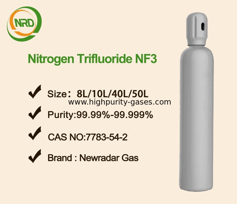 Nitrogen Trifluoride NF3odorless Tasteless Colorless Gas For Semiconductor , DOT Listed