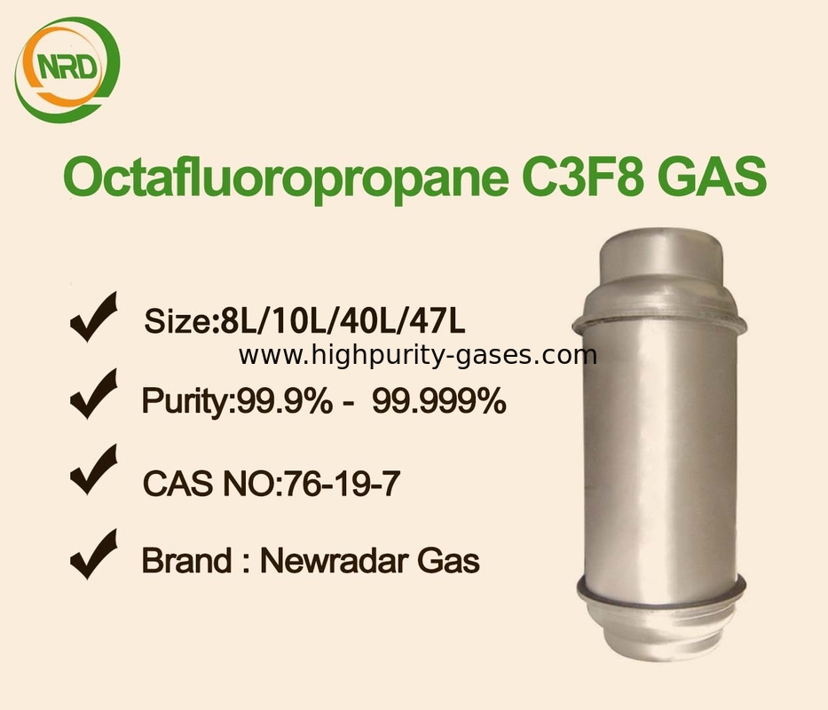 C3F8 Purity 99.9% Liquefied Compressed Gas 40L Cylinder For Electrochemical Fluorination