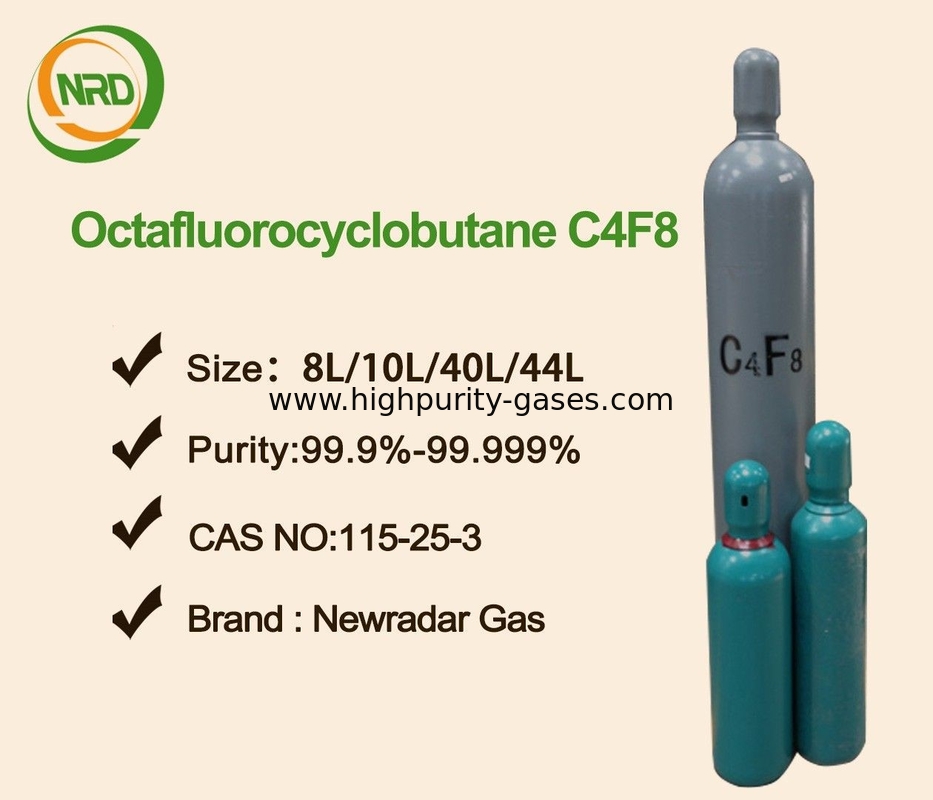 Octafluorocyclobutane C4F8 Electronic Gases For Refrigent / Medicine , EINECS 204-075-2