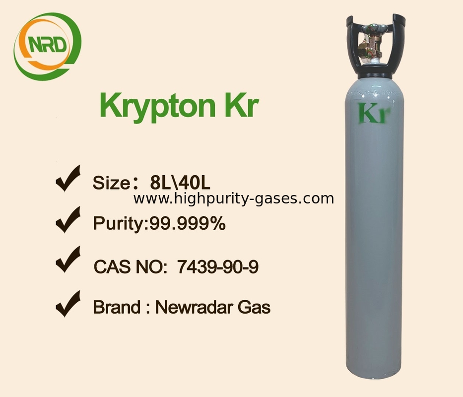 Ultra High Purity 99.999% Colorless Krypton Gas For Light , Laser And Lamp