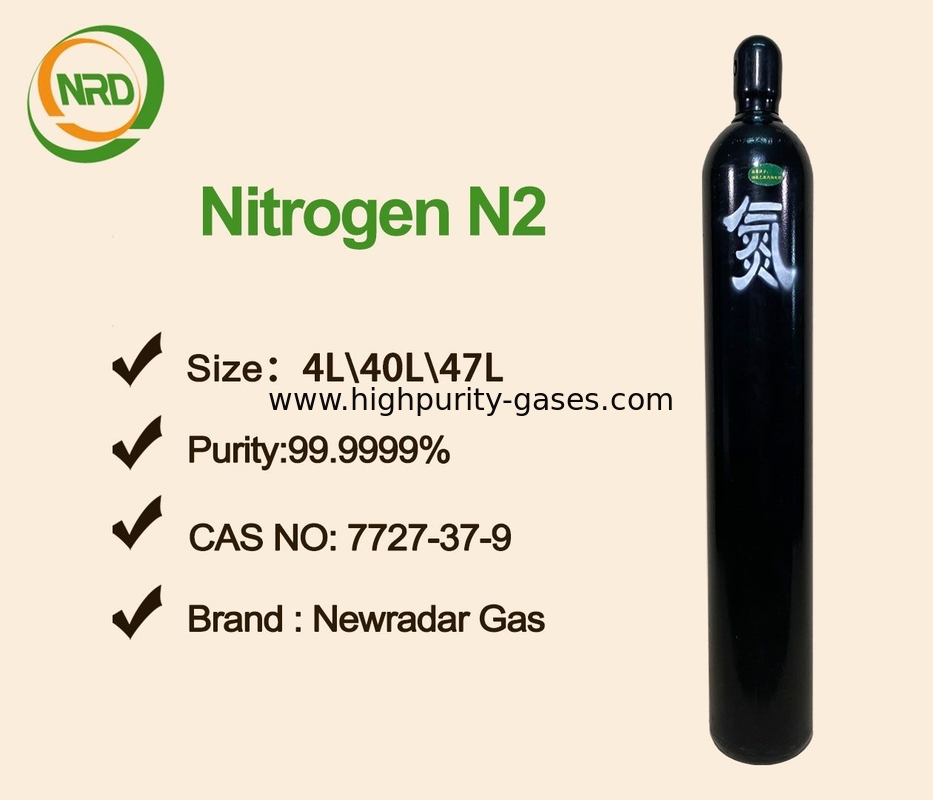 Colorless High Pressure Nitrogen Gas , 99.999% N2 Purity Cylinder Gas