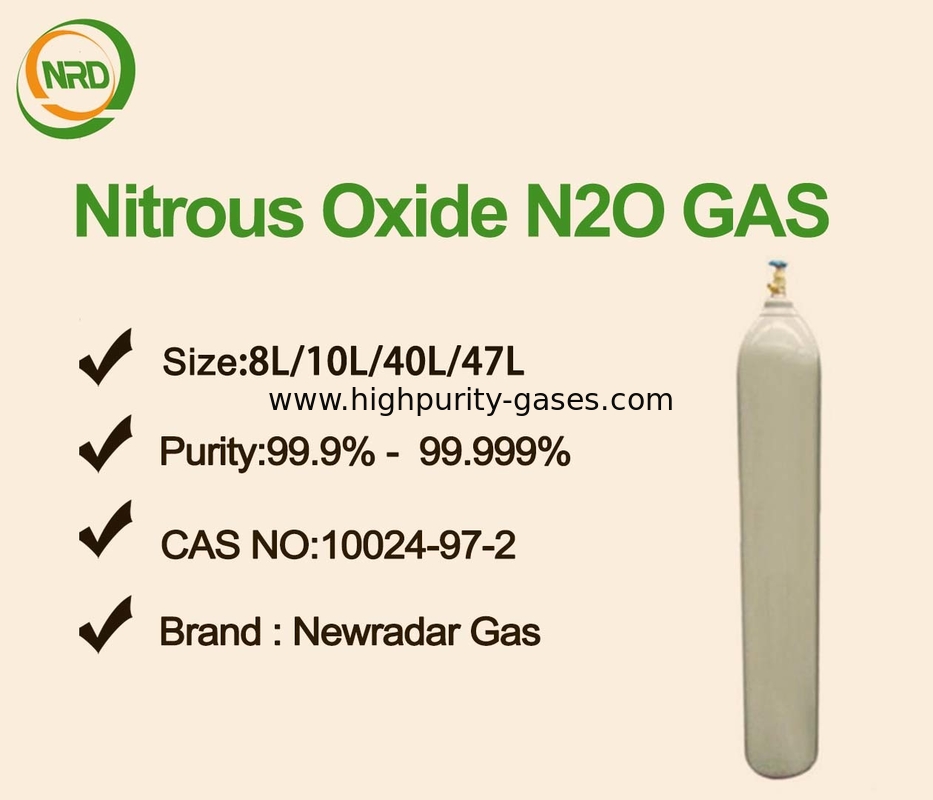 40L Cylinder Nitrous Oxide Products Highly Active For Chemical Reaction , CAS 10102-44-0