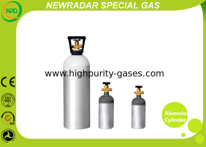 Seamless Alumnium Compressed Gas Tank For Medical Aid , Cylinder Gas Tank
