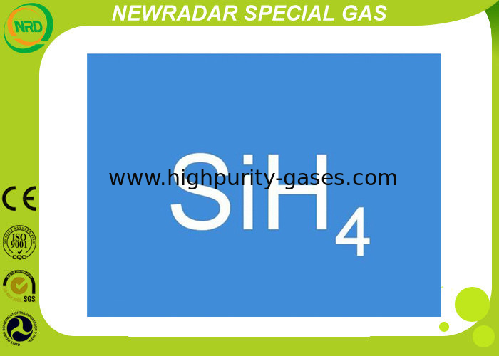 Silane Gas SiH4 Silicon Hydride Electron Gas Repulsive Odor 1.342 G/Cm3 For Solar