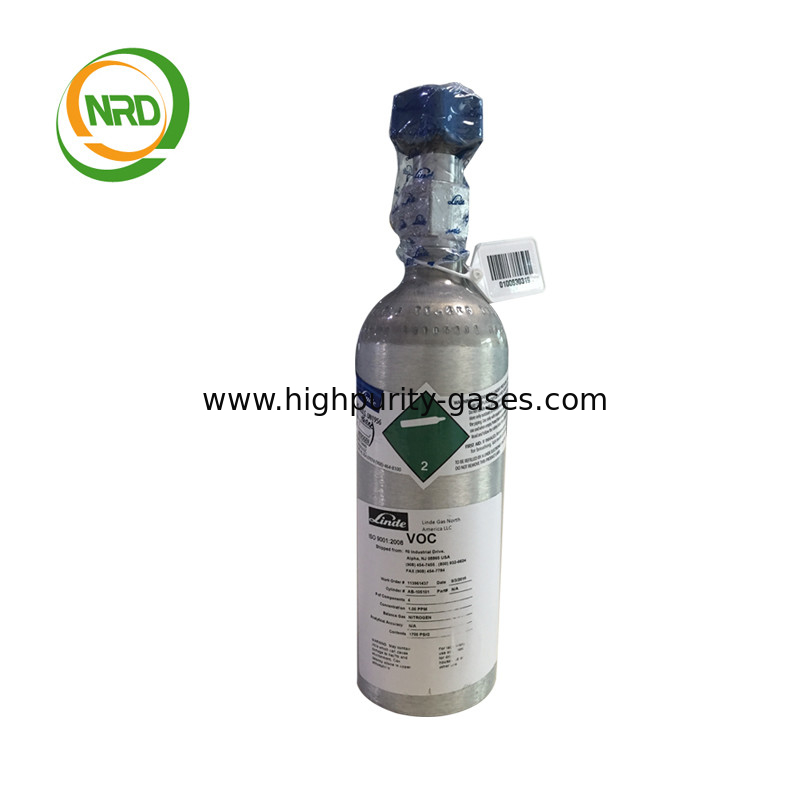 Laser And Electric Light Source Mixed Gas Cylinder He N2 8-32% CO2 8-16% CO 2-8%