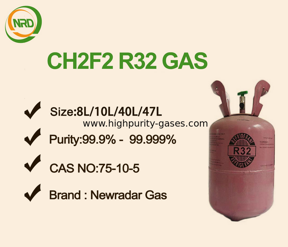 CAS 75-10-5 Refrigerant Gas HFC32 Difluoromethane R32 CH2F2