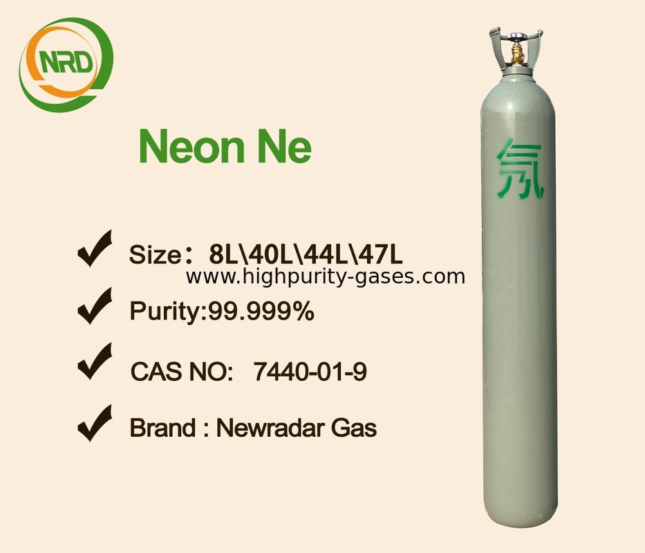 Industrial Ne Neon Gases UN 1065 CAS 7440-01-9 For Wave Meter Tubes