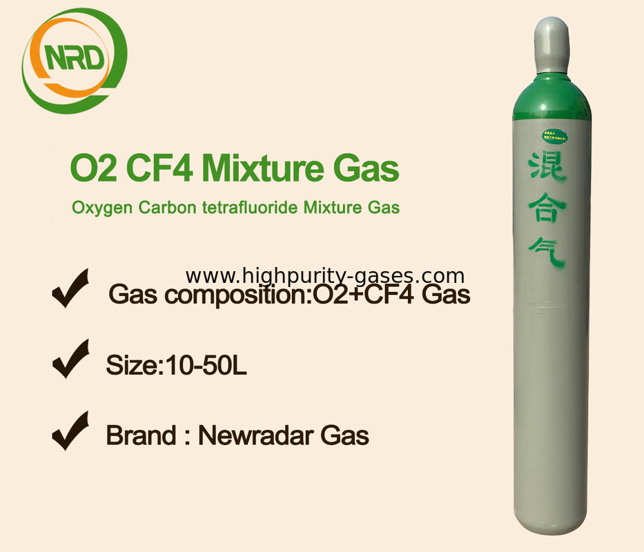UHP Gas O2 And CF4 Specialty Gas Mixtures Oxygen With Tetrafluoromethane Mixture Manufacturer